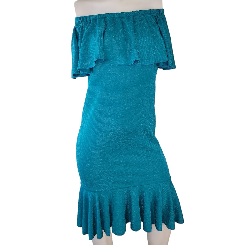 Lularoe Cici NWT Bodycon Ruffle Dress - Picture 1 of 6